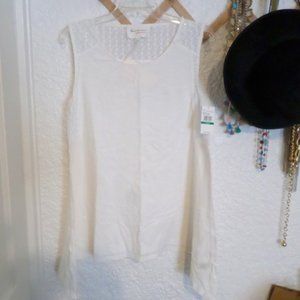 Vince Camuto Handkerchief Hem Sleeveless Tunic Top